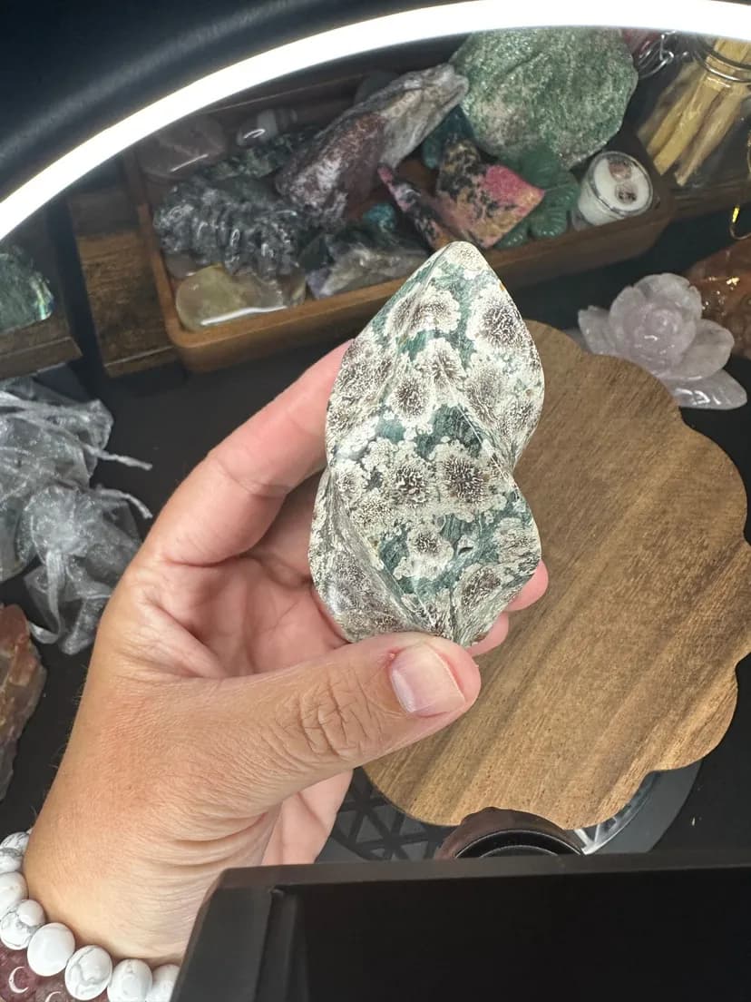 Sakura Flower Jasper Flame