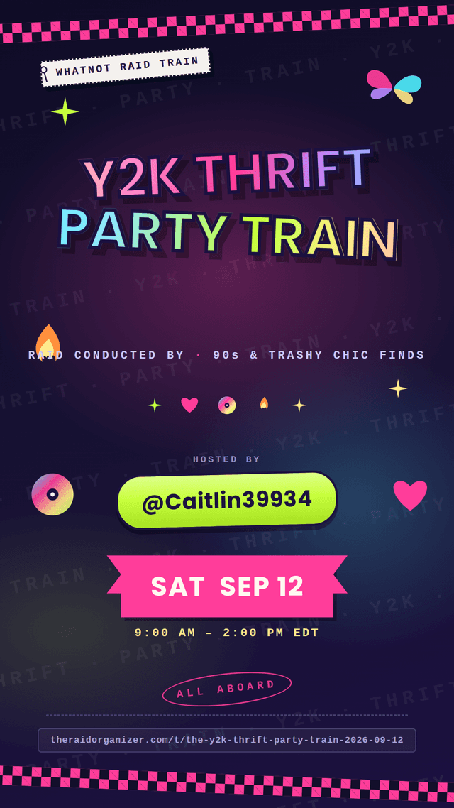 The Y2K Thrift Party Train