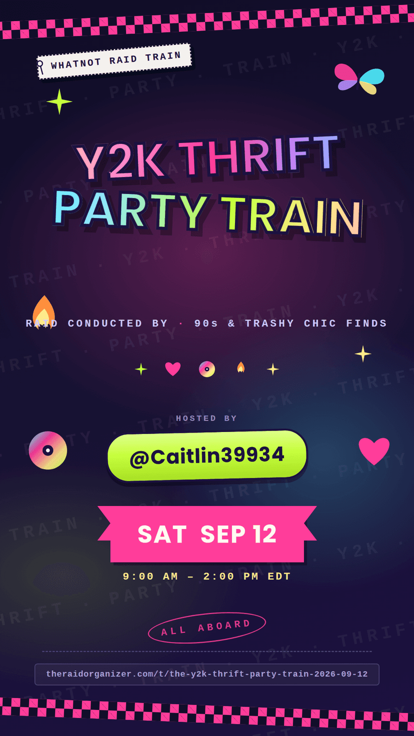The Y2K Thrift Party Train